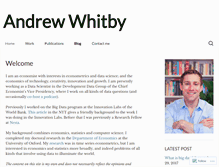 Tablet Screenshot of andrewwhitby.com